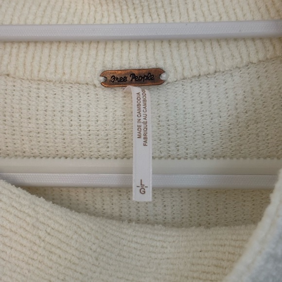 Free People Women’s Ottoman Slouchy Cream Tunic - Picture 5 of 7